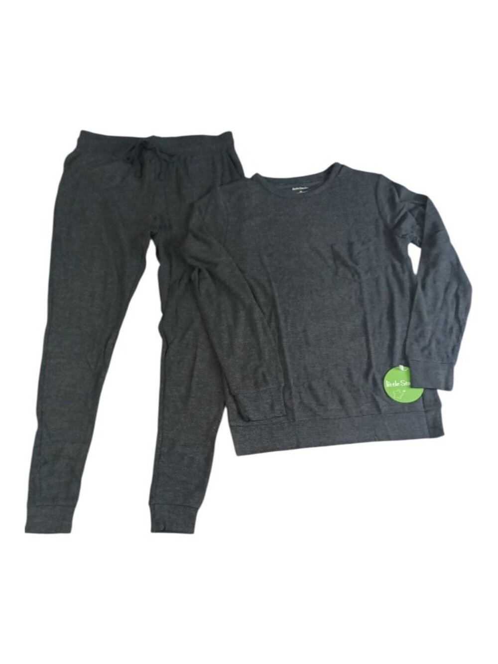 Little Starlet Women's Jogger Set Size XS Black 2 Piece Set Lounge Pajamas Long